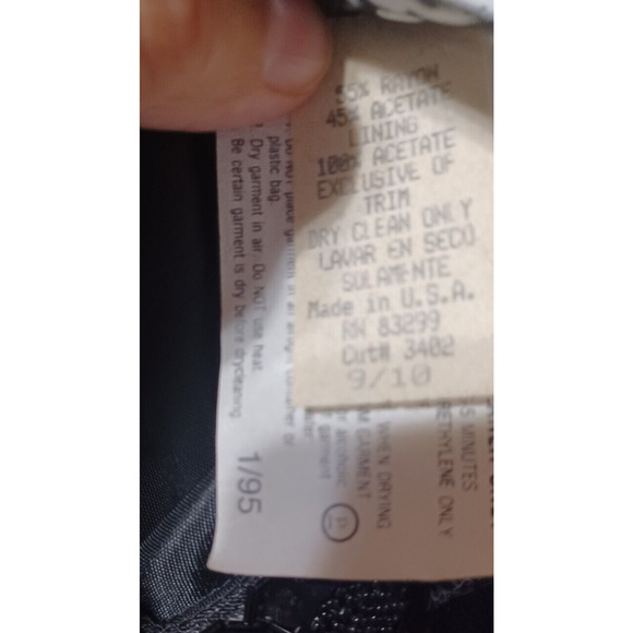 VTG JUMP Women's 9/10 Black Formal Dress With Beading in front, Strappy - Picture 9 of 10